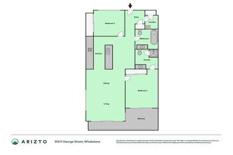 Photo of property in Quayside Apartments, 212/11 George Street, Whakatane, 3120