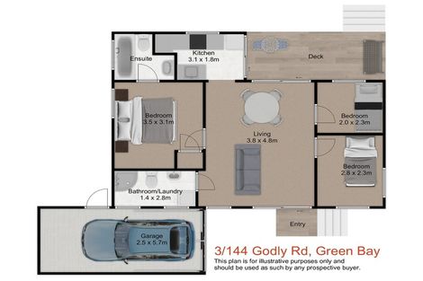 Photo of property in 3/144 Godley Road, Green Bay, Auckland, 0604