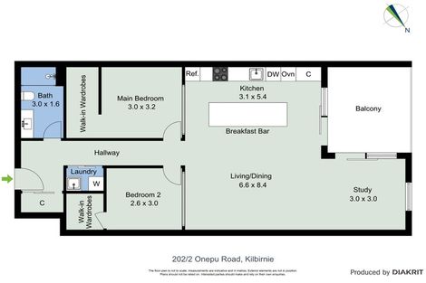 Photo of property in 202/2u Onepu Road, Kilbirnie, Wellington, 6022