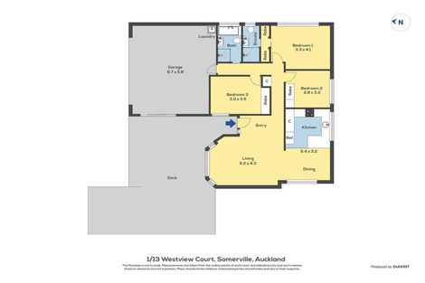 Photo of property in 1/13 Westview Court, Somerville, Auckland, 2014