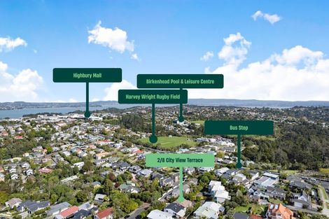 Photo of property in 2/8 City View Terrace, Birkenhead, Auckland, 0626