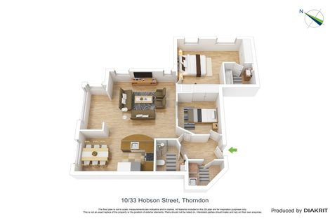 Photo of property in The Villas, 10/33u Hobson Street, Thorndon, Wellington, 6011