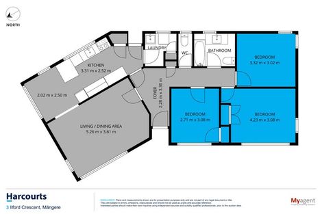 Photo of property in 3 Ilford Crescent, Mangere, Auckland, 2022