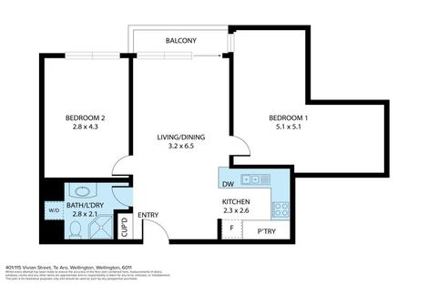 Photo of property in City Lodge Apartments, 401/115 Vivian Street, Te Aro, Wellington, 6011