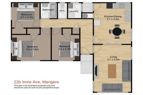 Photo of property in 22 Imrie Avenue, Mangere, Auckland, 2022