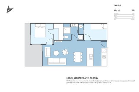 Photo of property in Tenor Apartments, 303/40 Library Lane, Albany, Auckland, 0632