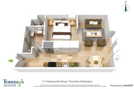Photo of property in Frame Apartments, 502/111u Molesworth Street, Thorndon, Wellington, 6011