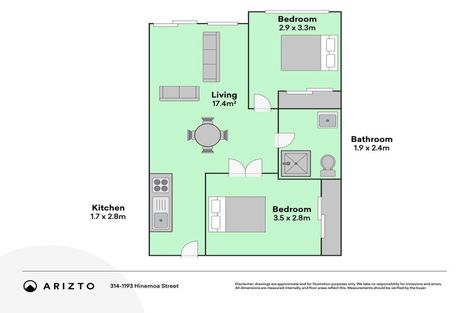 Photo of property in Royal Court Apartments, 1193unit Hinemoa Street, Rotorua, 3010