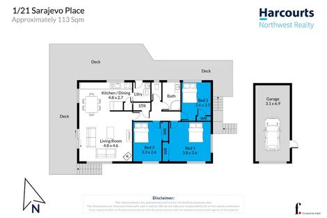 Photo of property in 1/21 Sarajevo Place, Massey, Auckland, 0614