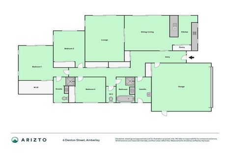 Photo of property in 6 Denton Street, Amberley, 7410