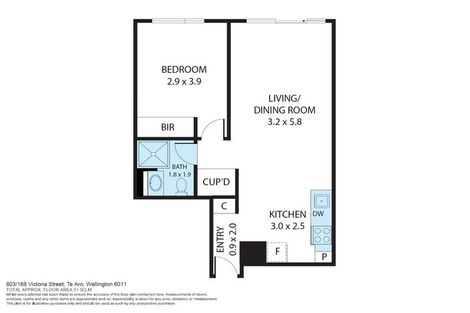 Photo of property in Vsp South, 803/168u Victoria Street, Te Aro, Wellington, 6011