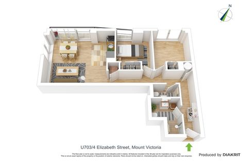 Photo of property in Alpha Apartments, 703/4u Elizabeth Street, Mount Victoria, Wellington, 6011