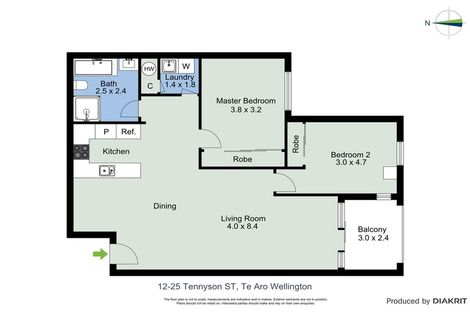 Photo of property in Tennyson Apartments, 12/25 Tennyson Street, Te Aro, Wellington, 6011