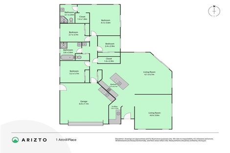 Photo of property in 1 Attrill Place, Tawhero, Whanganui, 4501