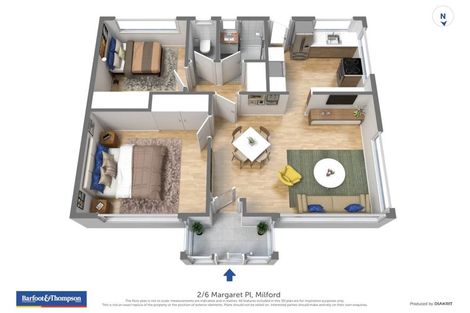 Photo of property in 2/6 Margaret Place, Milford, Auckland, 0620