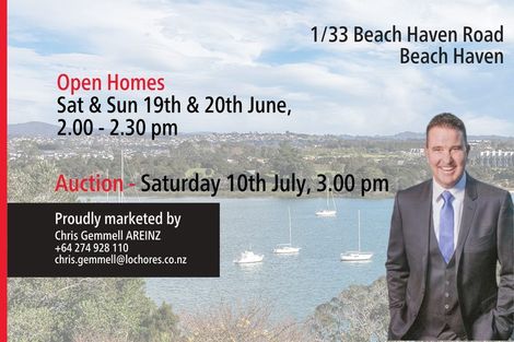 Photo of property in 1/33 Beach Haven Road, Beach Haven, Auckland, 0626