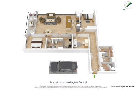 Photo of property in 903/1u Market Lane, Wellington Central, Wellington, 6011