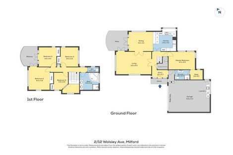 Photo of property in 2/12 Wolsley Avenue, Milford, Auckland, 0620