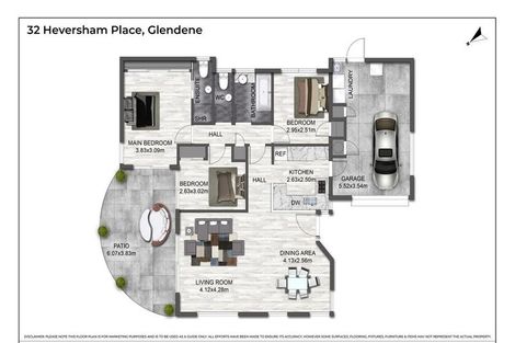 Photo of property in 32 Heversham Place, Glendene, Auckland, 0602