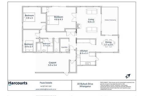 Photo of property in 22 Bullock Drive, Springvale, Whanganui, 4501