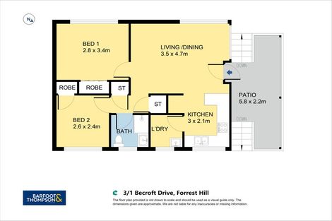 Photo of property in 3/1 Becroft Drive, Forrest Hill, Auckland, 0620