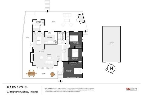 Photo of property in 23 Highland Avenue, Titirangi, Auckland, 0604