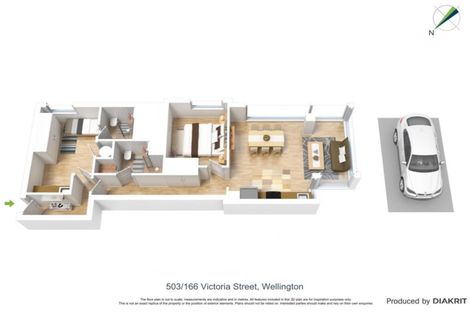 Photo of property in Vsp South, 503/166u Victoria Street, Te Aro, Wellington, 6011