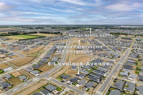 Photo of property in 5 Lovelock Avenue, Rolleston, 7615