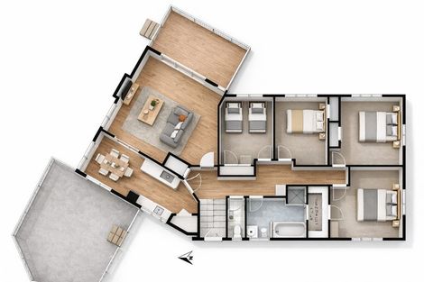 Photo of property in 1/5 Camelot Place, Glenfield, Auckland, 0629