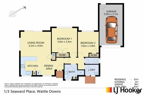 Photo of property in 1/3 Seaward Place, Wattle Downs, Auckland, 2103