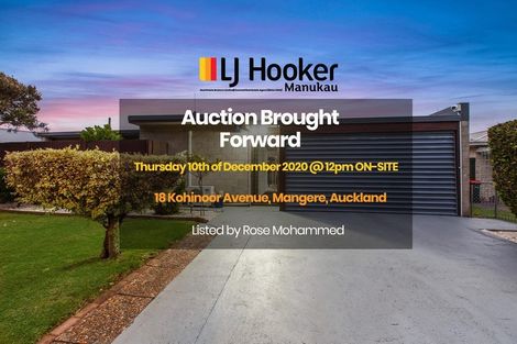 Photo of property in 18 Kohinoor Avenue, Mangere, Auckland, 2022