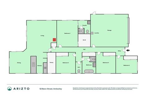 Photo of property in 52 Benn Street, Amberley, 7410