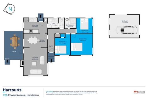 Photo of property in 1/38 Edwards Avenue, Henderson, Auckland, 0610