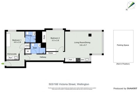 Photo of property in Vsp South, 503/166u Victoria Street, Te Aro, Wellington, 6011