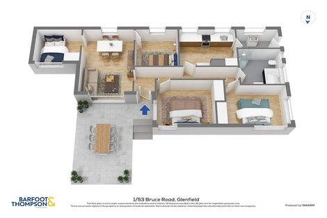 Photo of property in 53 Bruce Road, Glenfield, Auckland, 0629