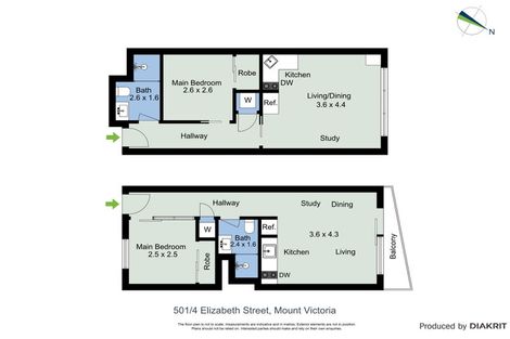 Photo of property in Alpha Apartments, 501/4u Elizabeth Street, Mount Victoria, Wellington, 6011