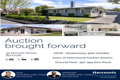Photo of property in 35 Dunster Street, Burnside, Christchurch, 8053