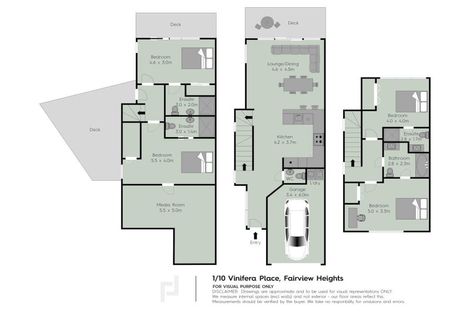 Photo of property in 1/10 Vinifera Place, Fairview Heights, Auckland, 0632