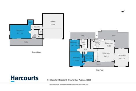 Photo of property in 94 Stapleford Crescent, Browns Bay, Auckland, 0630