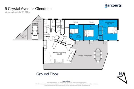 Photo of property in 5 Crystal Avenue, Glendene, Auckland, 0602