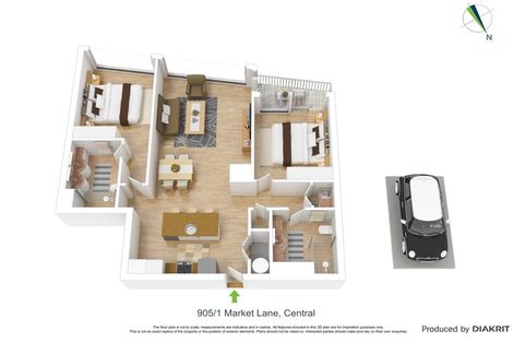 Photo of property in 905/1u Market Lane, Wellington Central, Wellington, 6011
