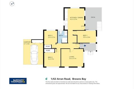 Photo of property in 1/63 Arran Road, Browns Bay, Auckland, 0630