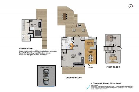 Photo of property in 4 Glenbush Place, Birkenhead, Auckland, 0626