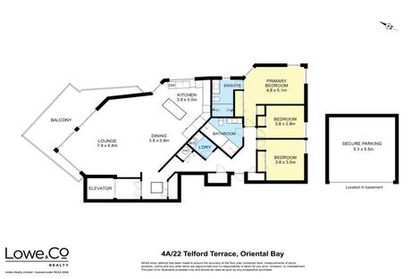 Photo of property in Alto Apartments, 4a/22 Telford Terrace, Oriental Bay, Wellington, 6011