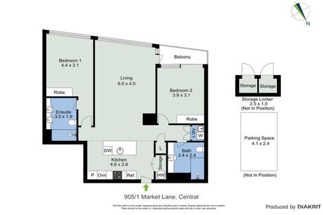 Photo of property in 905/1u Market Lane, Wellington Central, Wellington, 6011