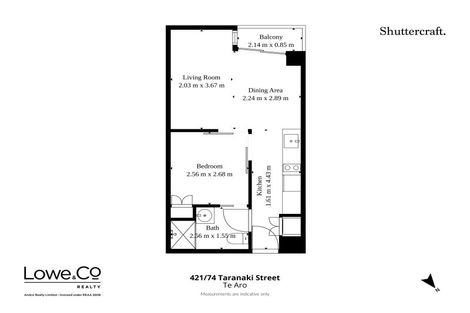 Photo of property in Soho Apartments, 421/74 Taranaki Street, Te Aro, Wellington, 6011