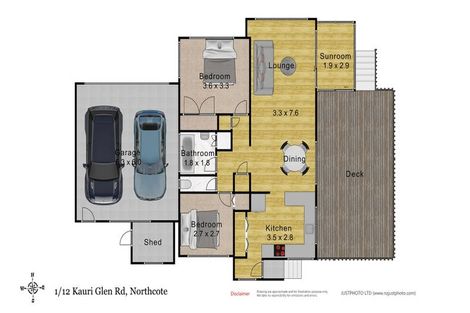Photo of property in 1/12 Kauri Glen Road, Northcote, Auckland, 0627