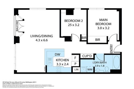 Photo of property in 17 Kent Terrace - Kent Apartments, 3f/16 Kent Terrace, Mount Victoria, Wellington, 6011