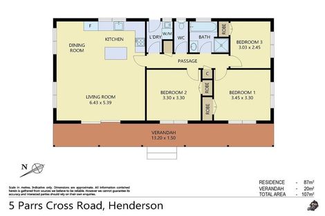 Photo of property in 5 Parrs Cross Road, Henderson, Auckland, 0612