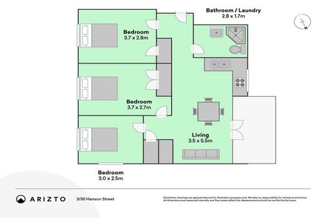 Photo of property in 3/30 Hanson Street, Mount Cook, Wellington, 6021